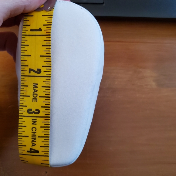 New baby shoes Fuzzy inner, B&W faux leather outer - Picture 3 of 3